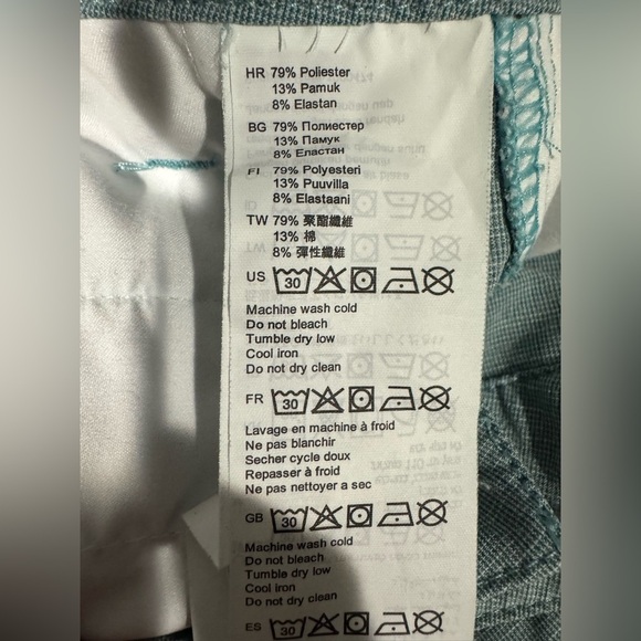 RVCA Balance Hybrid Dual Purpose Shorts Light Blue Size 36 - Picture 7 of 9